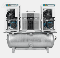 Фото Винтовой компрессор RENNER RSDKM-PRO 15,0 (11,0 + 4,0 кВт) 7,5 бар | DILEKS.RU